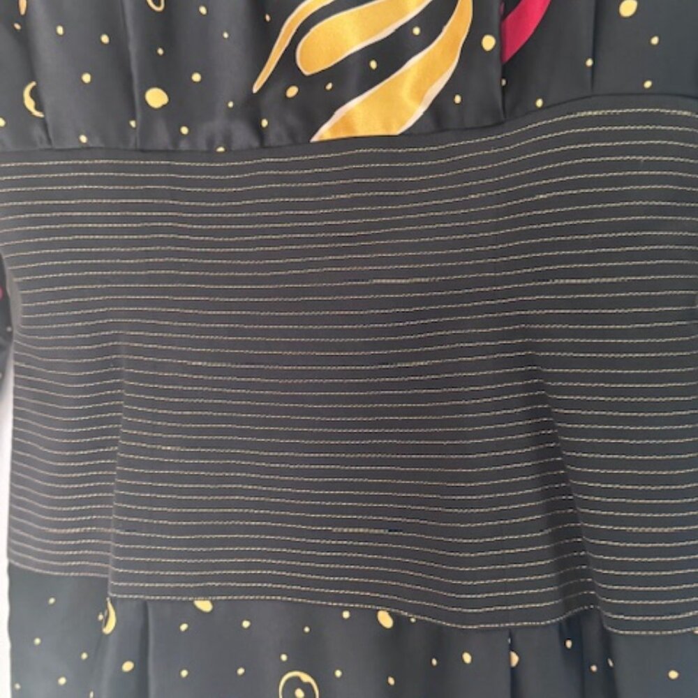 Ibe Vintage Silk Dress Celestial Moon Whimsigoth Artsy - Picture 2 of 10